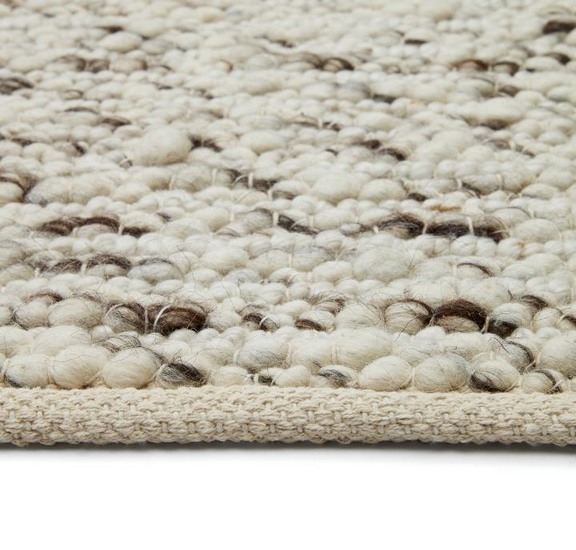 Tappeto Mascarell in cotone e polipropilene bianco 200 x 300 cm