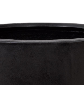 LOUNGE Vaso da giardino nero H 50 cm - Ø 30 cm